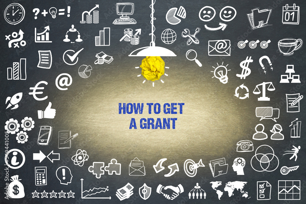 how to get a grant	 - obrazy, fototapety, plakaty 