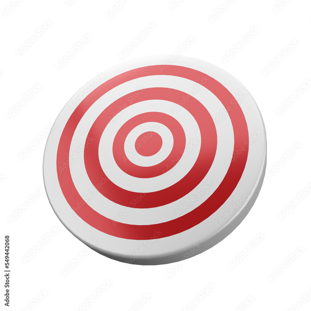 3d target isolated on white , 3d rendering 3d target isolated on white , 3d rendering