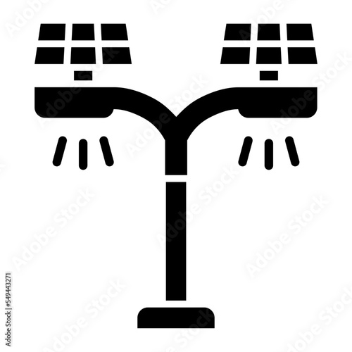 Street Light Glyph Icon