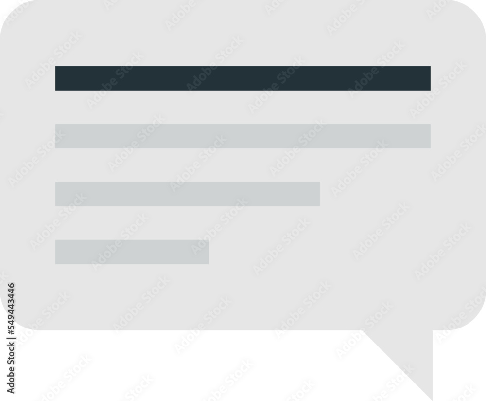 Message boxes and chats illustration in minimal style Message boxes and chats illustration in minimal style