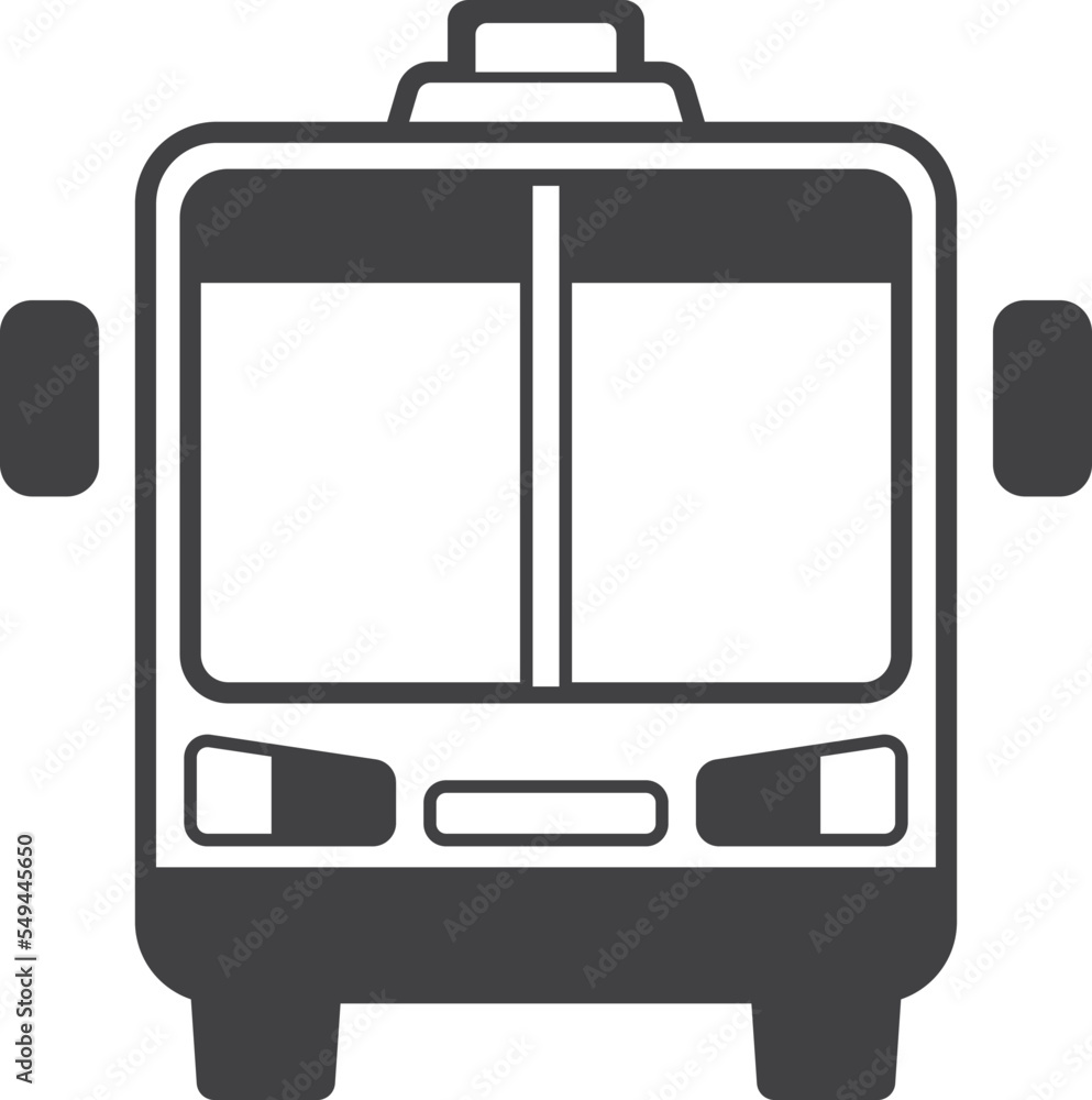 bus illustration in minimal style bus illustration in minimal style