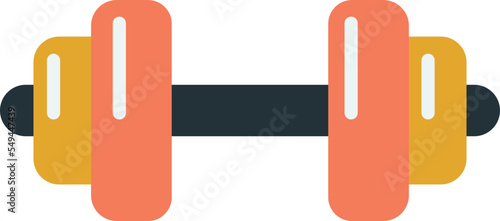 dumbbell illustration in minimal style