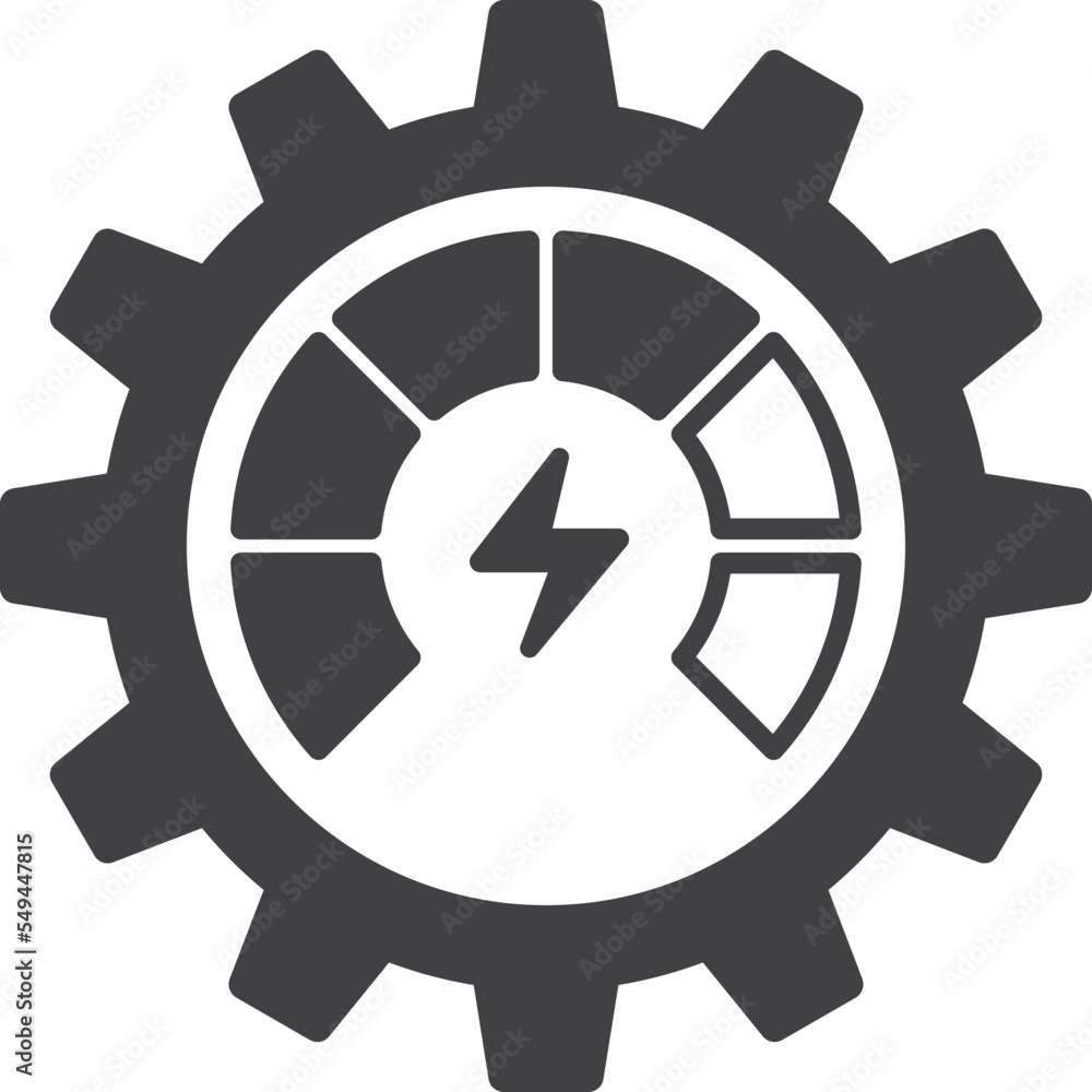 electric power illustration in minimal style electric power illustration in minimal style