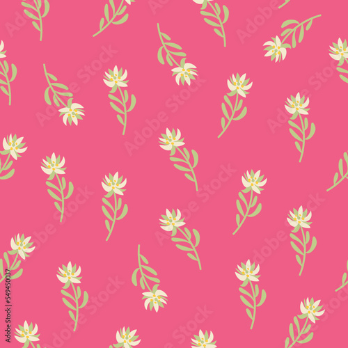 Cute summer, spring, hand drawn, seamless print, conversational pattern, colorful, ditsy, random, fading doodle flowers, stems, petals, girls, women, fabric, tshirt, packaging, textile, fabric, kids