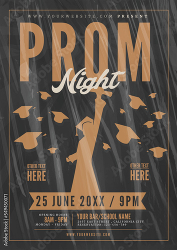 Prom Night in Vector Template