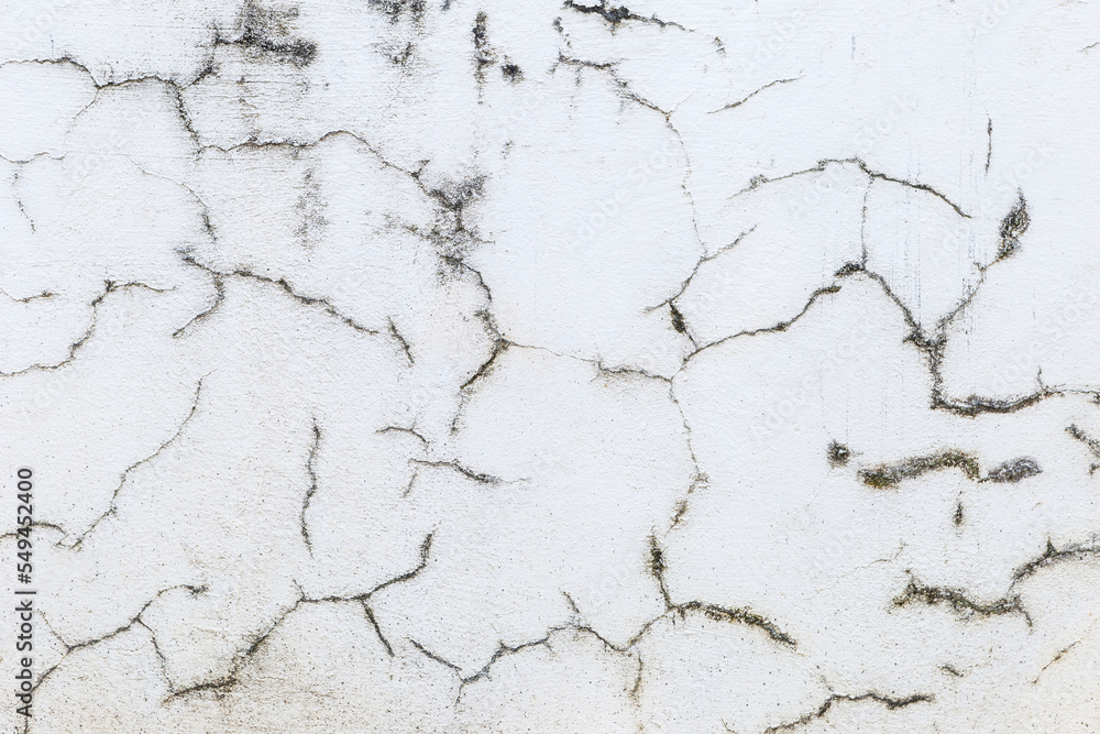 Obraz premium Old cement wall with crack pattern background, concrete wall