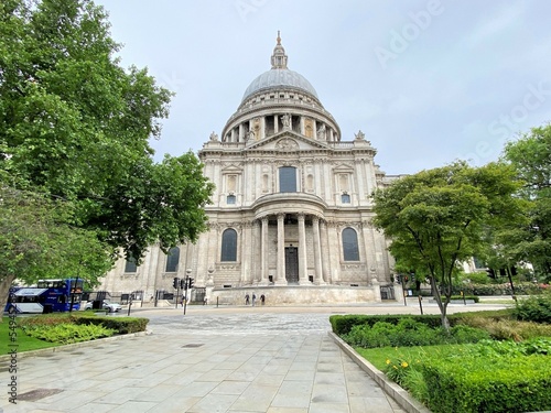 London in the UK in June 2022. A view of St Pauls Cathedral