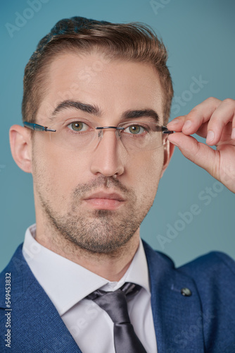 businessman in glasses