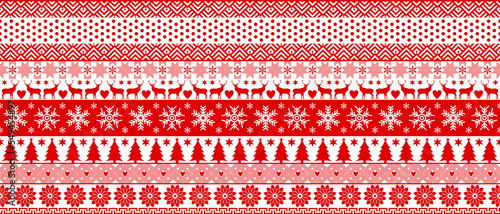 Sweater christmas seamless pattern texture vector for fashion printing