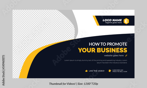 Editable Thumbnail for videos and all social platforms usable in your all videos Editable Premium Vector, Customizable Thumbnails fully customizable	
