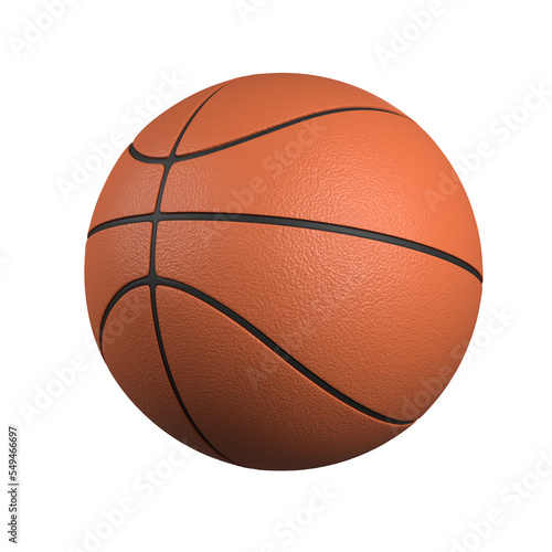 Basketball isolated on white background. 3D render © Gun2becontinued