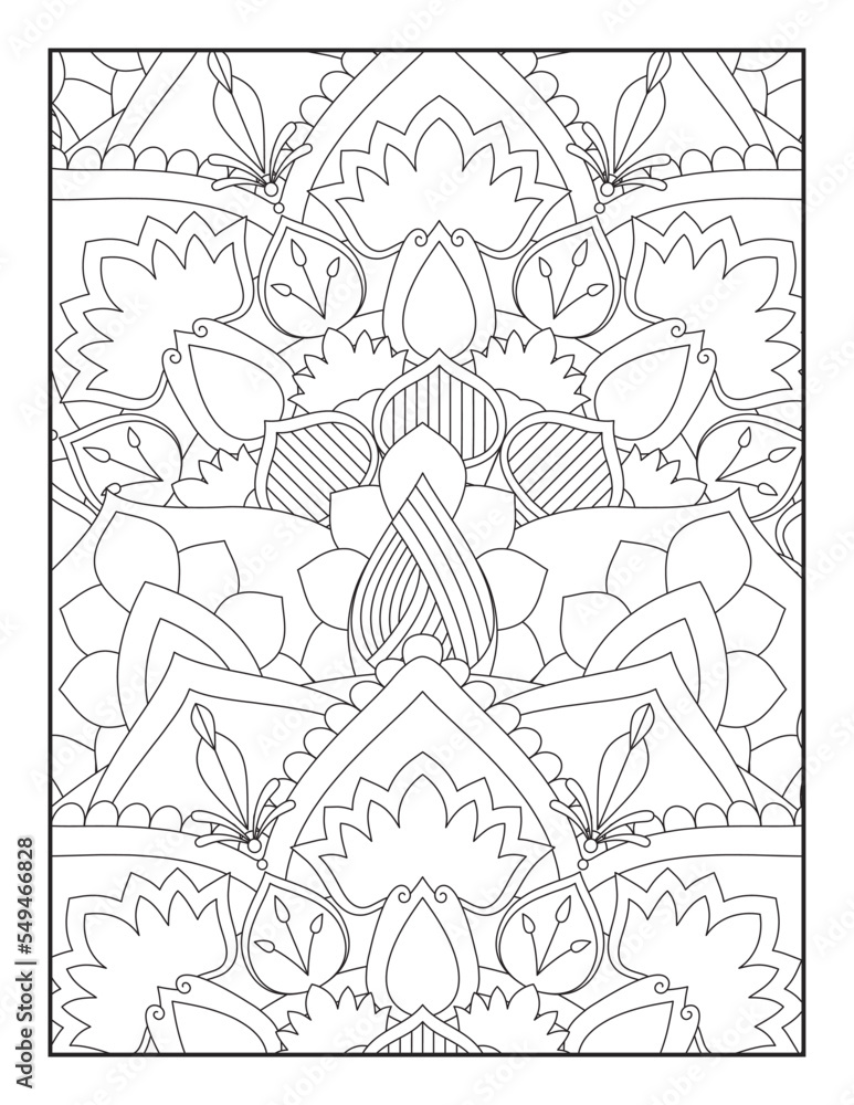 Flower Mandala Coloring Pages, Floral Mandala Coloring Page, Pattern ...