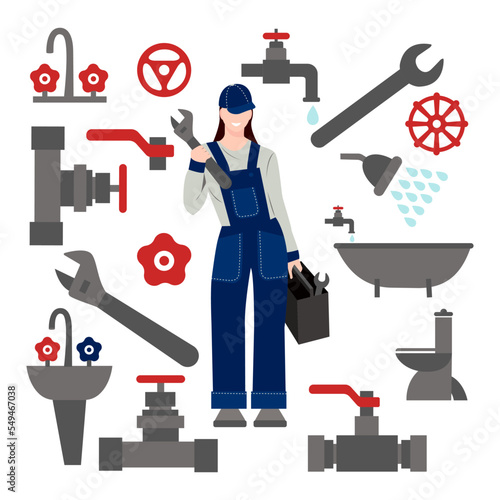  woman plumbing profession