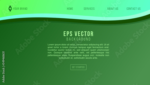 Green Leaf Web Design Abstract Background Lemonade EPS 10 Vector For Website, Landing Page, Home Page, Web Page, Web Template
