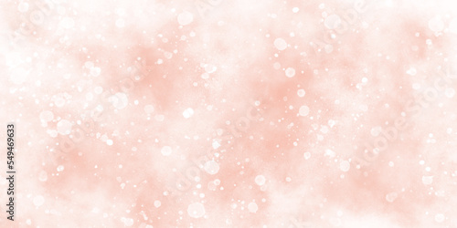 Pink background with bokeh, beautiful pink watercolor background with various bokeh surrounding randomly, soft pink texture with smoke and clouds.