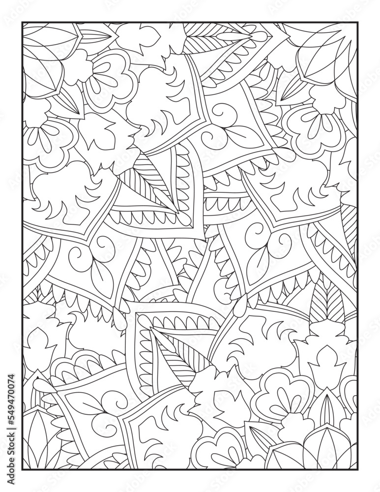 Mandala Coloring Pages, Pattern Coloring Page, Adult Coloring Page.