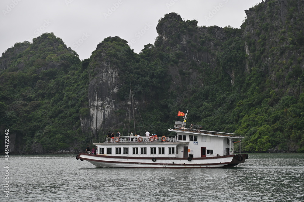 Ha Long, Vietnam - November 26, 2022: The Ha Long Bay Ha Long, Vietnam - November 26, 2022: The Ha Long Bay