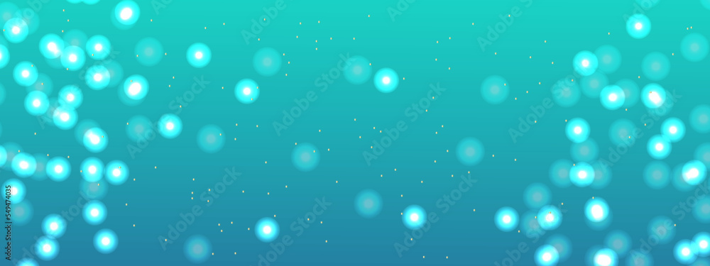 Blue bokeh background. Holiday concept and celebration background for New Year, Anniversary, Wedding, Birthday and many more. Abstract bokeh lights background. Defocused bokeh blur lights background.