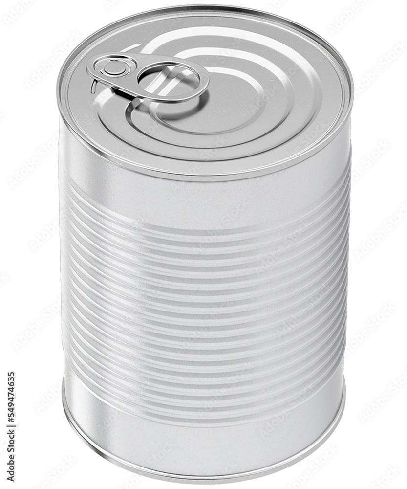 tin can created for making mockups isolated on empty background tin can created for making mockups isolated on empty background