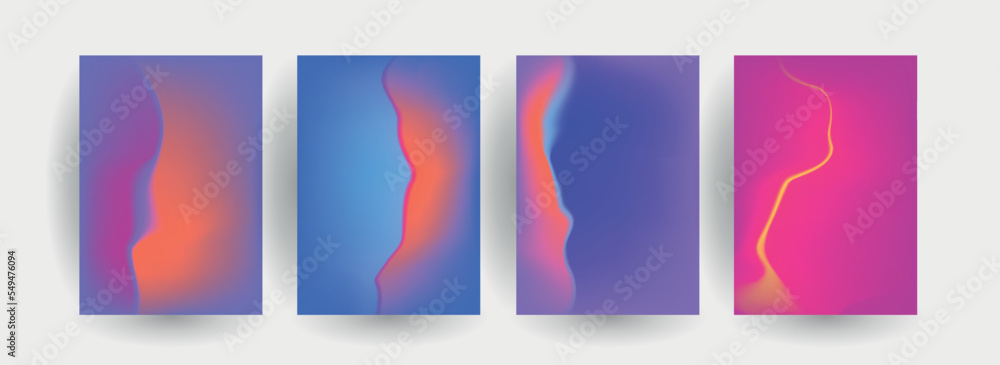 Abstract gradient vector background for business brochure cover design	