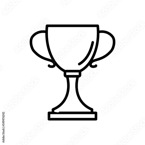 cup, trophy award - vector illustration, icon