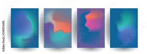 Abstract gradient vector background for business brochure cover design 