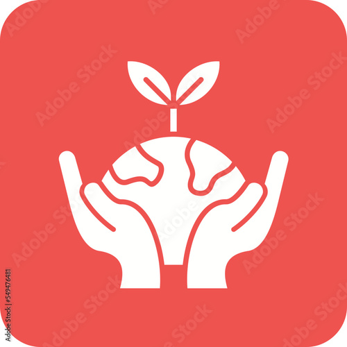Environment Multicolor Round Corner Glyph Inverted Icon