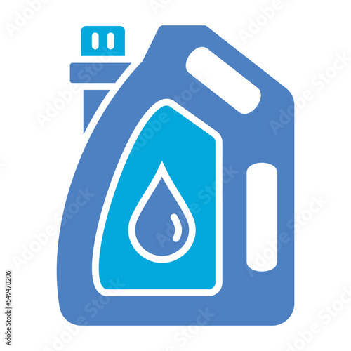Biofuel Glyph Two Color Icon