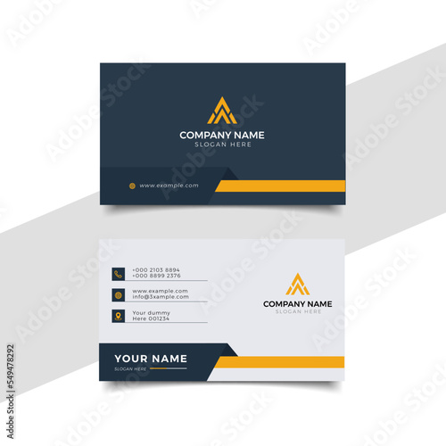 Modern professional business card Premium Vector