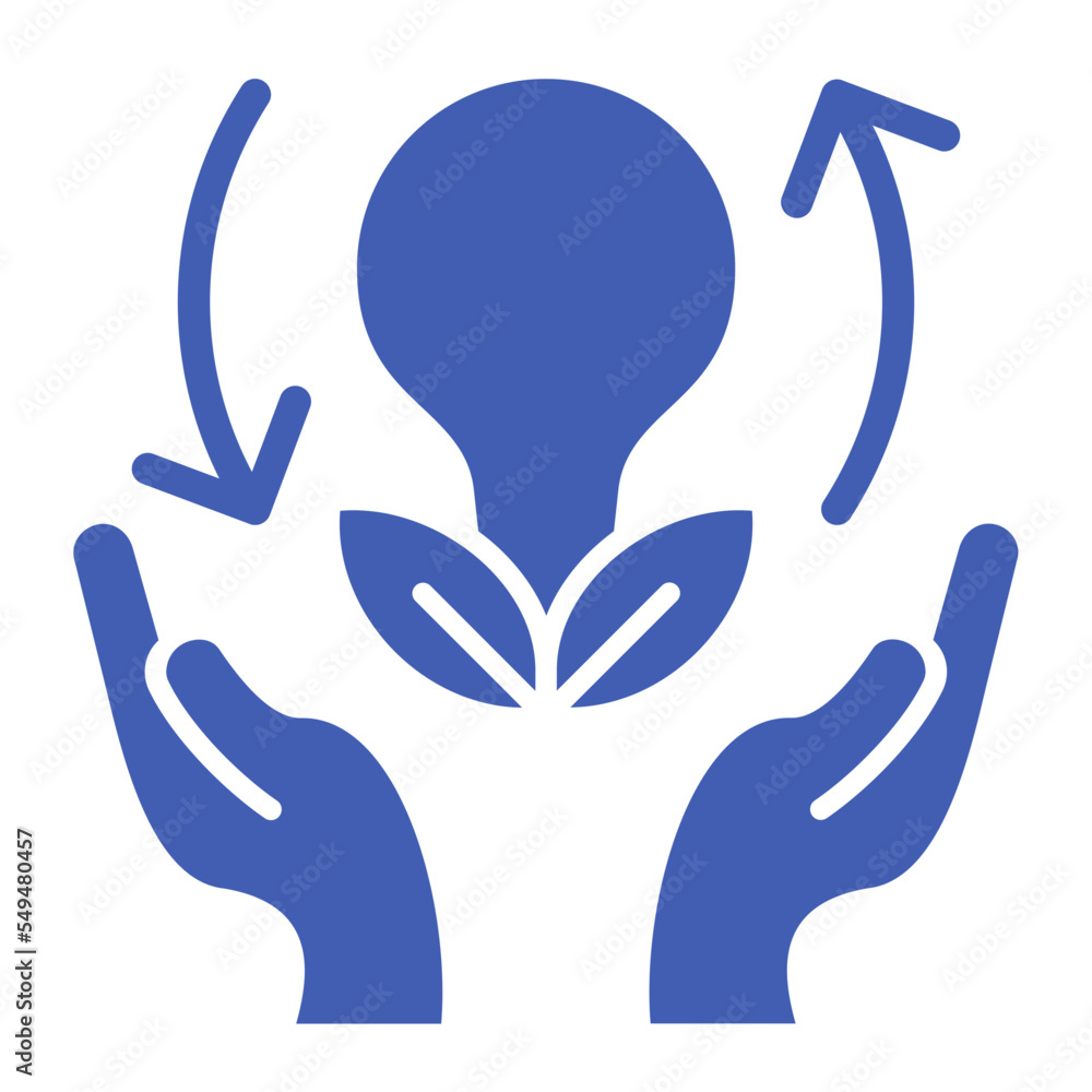 Sustainability Multicolor Glyph Icon Sustainability Multicolor Glyph Icon