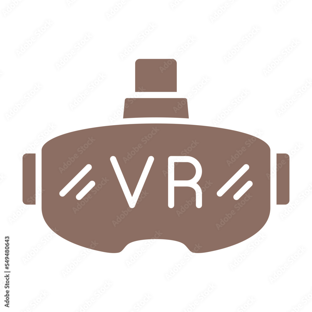 Vr Glasses Multicolor Glyph Icon Vr Glasses Multicolor Glyph Icon