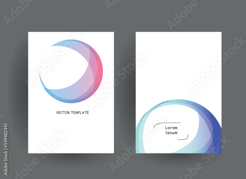 Abstract gradient vector background for business brochure cover design  © василь мечкало