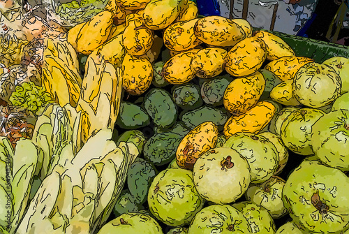 Photography mango on a market in Kuala Lumpur