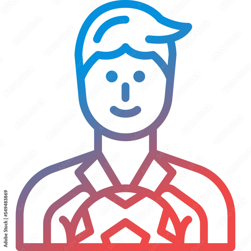 goalkeeper gradient line icon goalkeeper gradient line icon