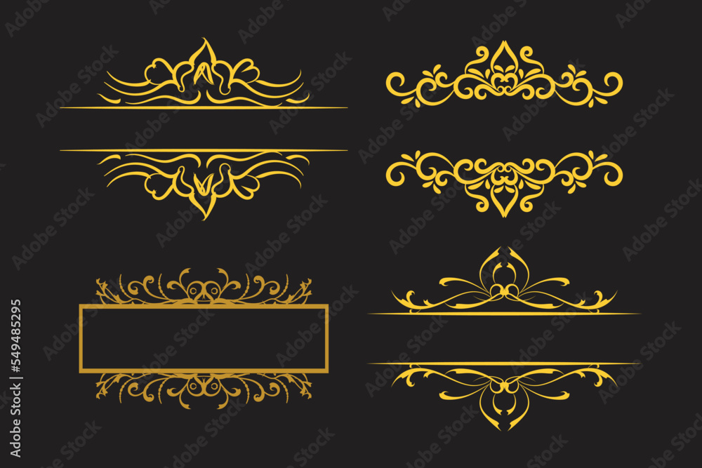 Royal title fram border design