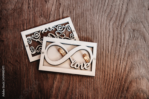 personalized wooden box, love, wedding rings