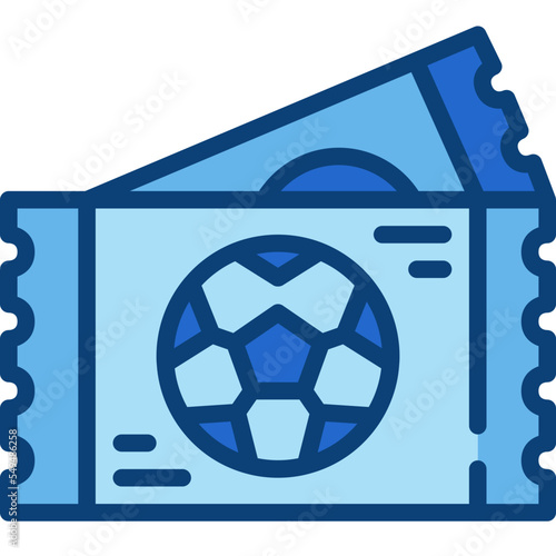 ticket two tone icon