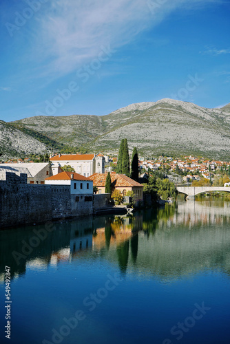 View at old town of Trebinje and Trebisnjica river, Bosnia and Herzegovina