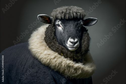 black coat sheep