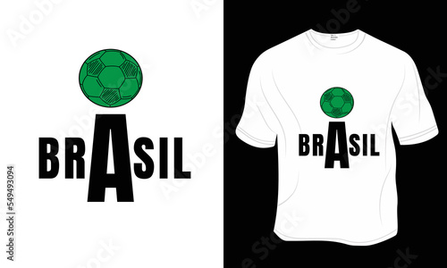  FIFA World Cup (Brazil) t-shirt design. ready to print for apparel, poster, and illustration. Modern, simple, lettering t-shirt vector