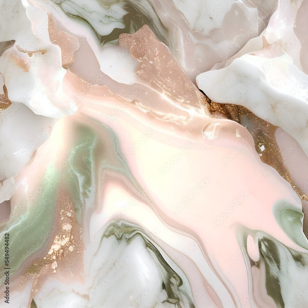 Green and pink marble texture natural background - obrazy, fototapety, plakaty 