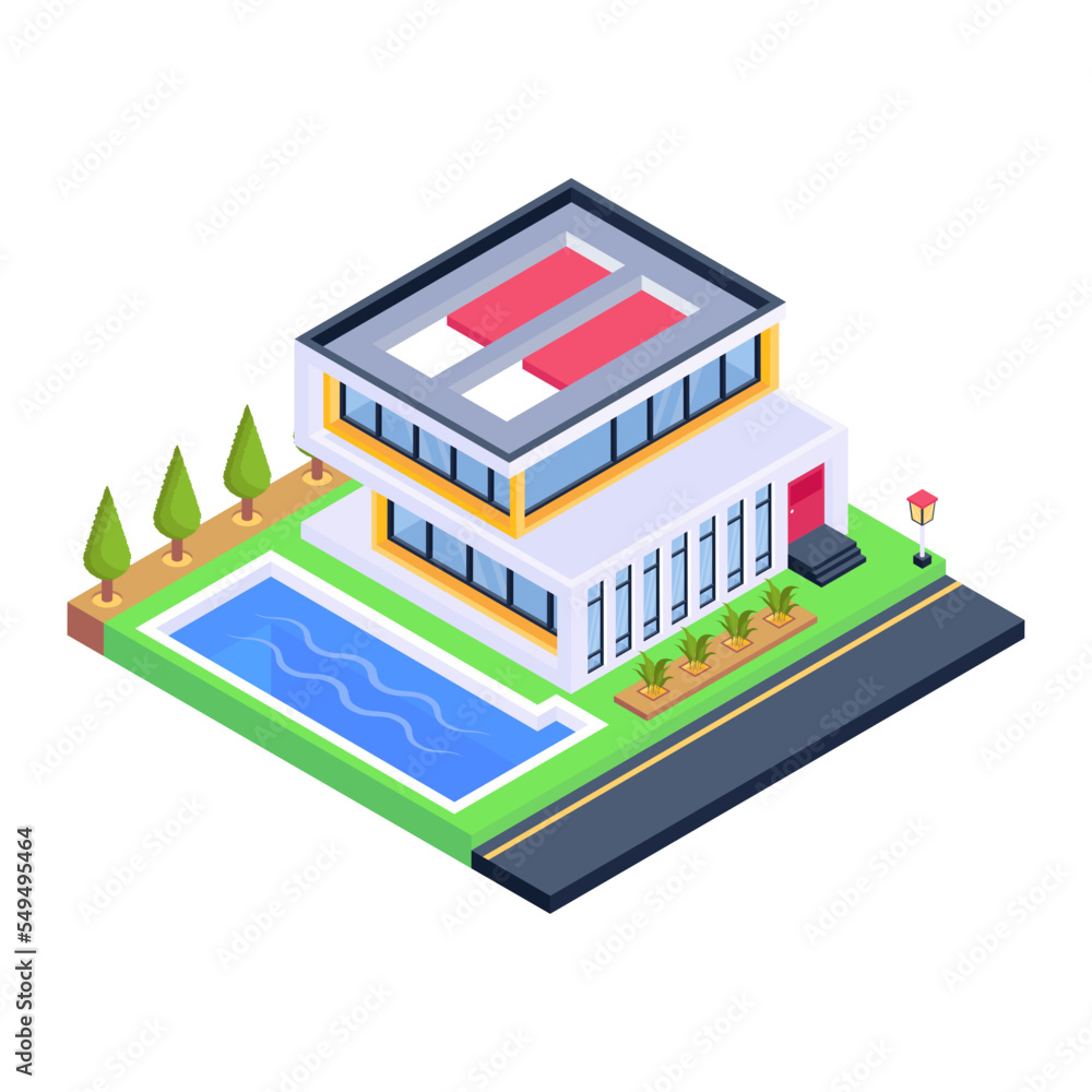 Grab this amazing isometric icon of house Grab this amazing isometric icon of house