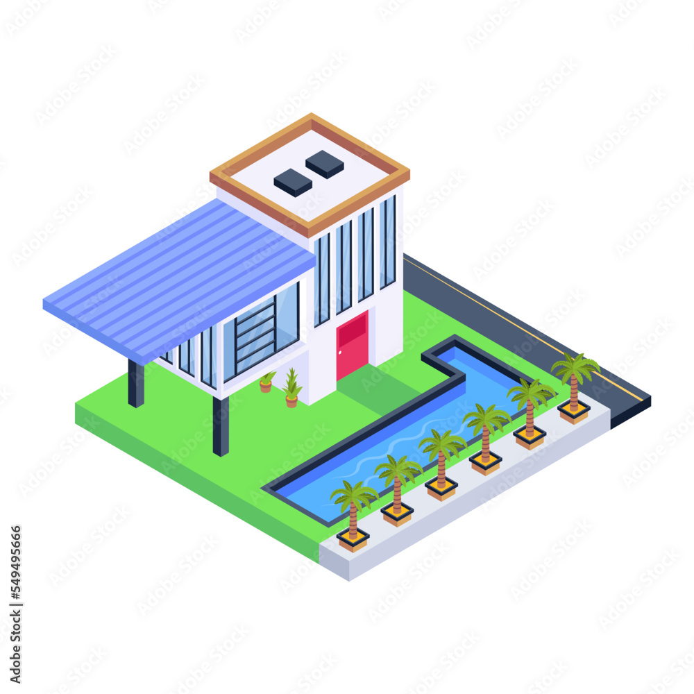 Grab this amazing isometric icon of house Grab this amazing isometric icon of house
