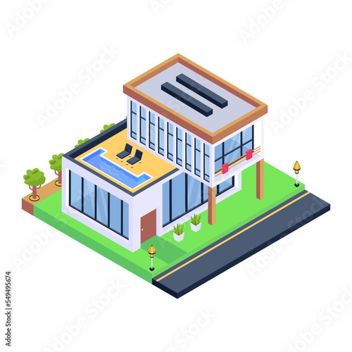 Grab this amazing isometric icon of house 