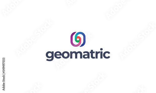 Letter g modern gradient colour technological business logo 