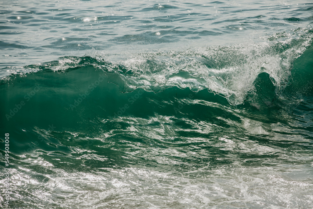 Ocean waves crashing in California