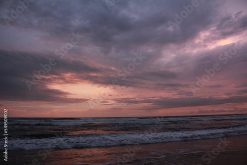 Sunset of Sky and Sea in The Beach