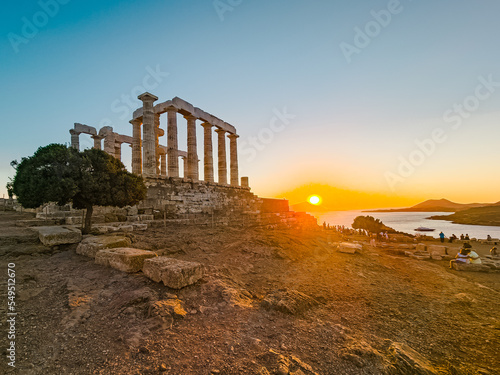 Watching the Sunset at the Temple of Poseidon