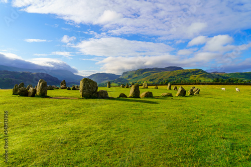 Obraz na płótnie Castlerigg stone circle, near Keswick, in the Lake District w salonie