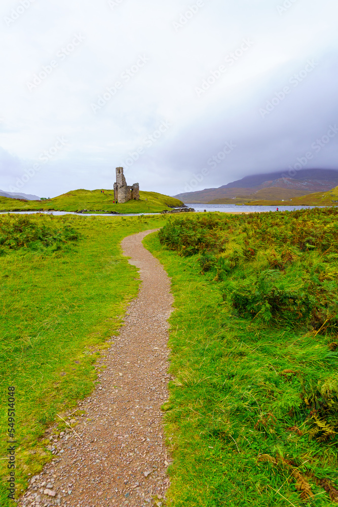 Ardvreck Castle, Loch Assynt, in the Highlands